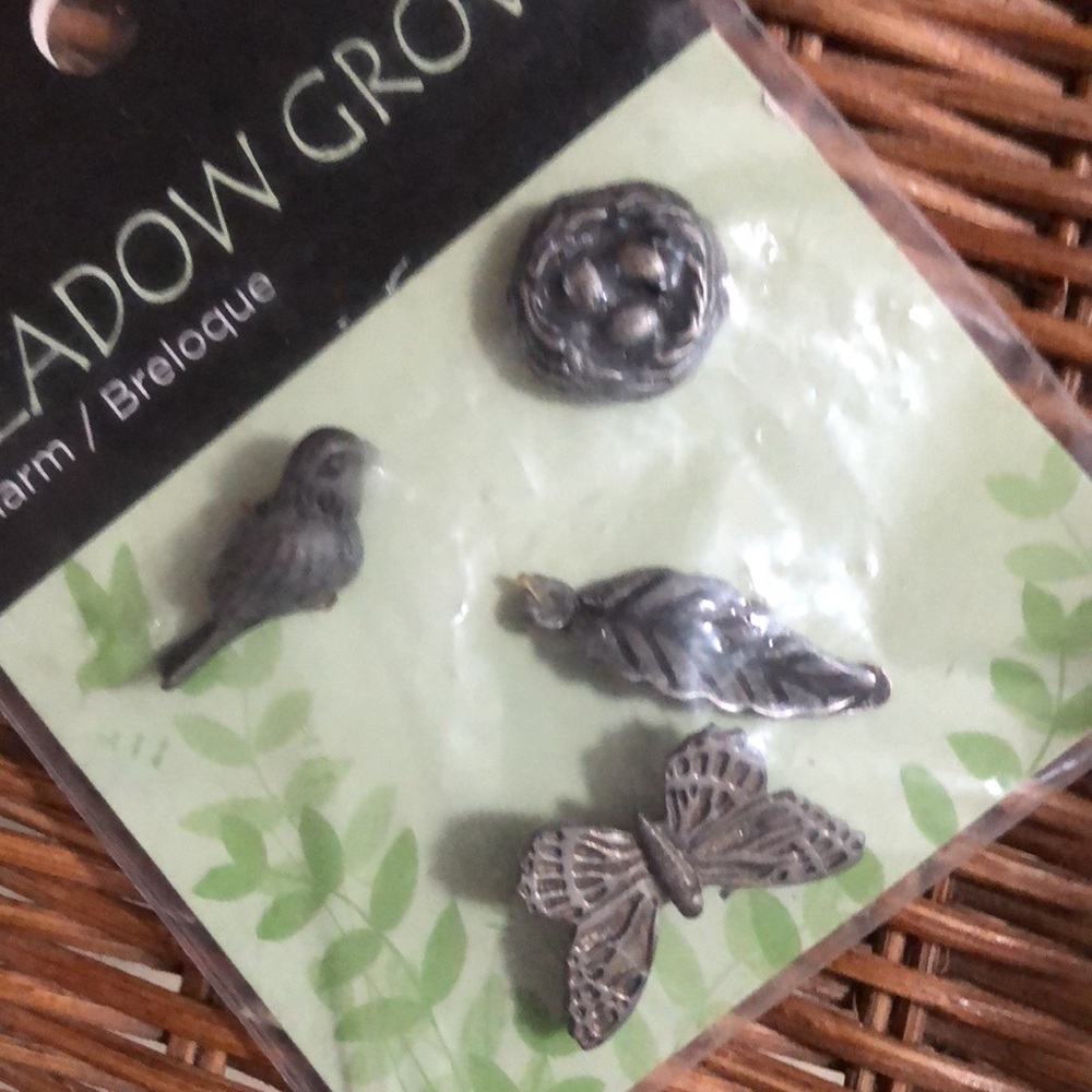 MICHAEL’S Nature-themed Silver Jewelry Charms Meadow Grove